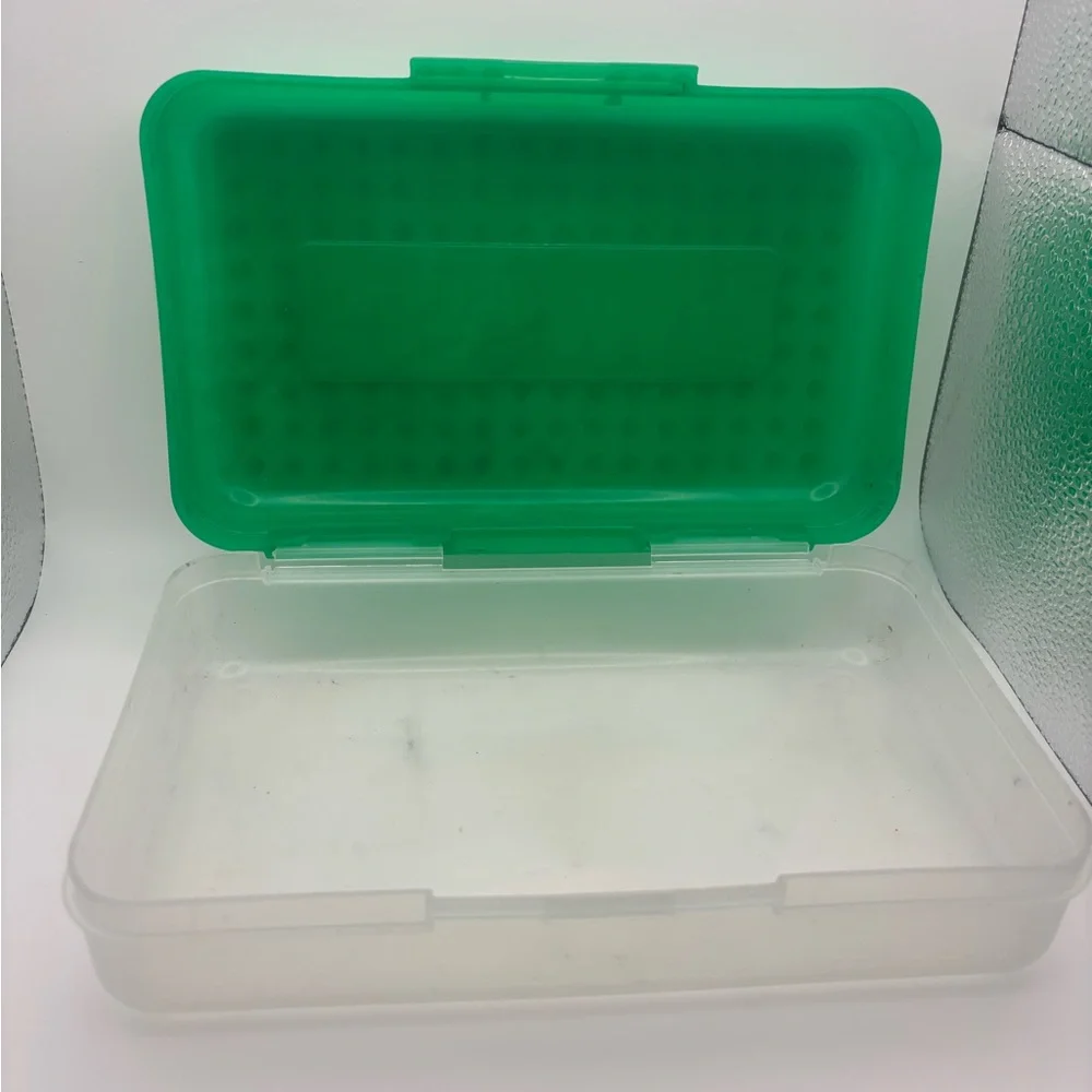 Vintage Spacemaker green pencil box